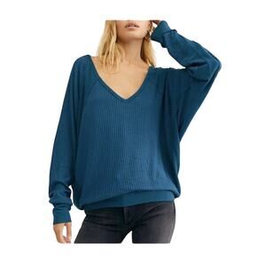 We The Free | Size M Womens long Sleeve V Neck Blouse